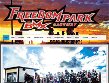 Tablet Screenshot of freedomparkbmx.com